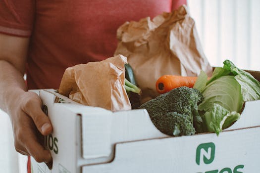 nutritious plant-based grocery haul