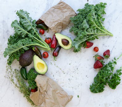 colorful array of fruits and veggies