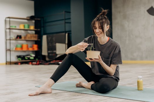 athlete enjoying a smoothie