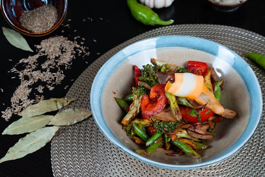 colorful veggie stir-fry