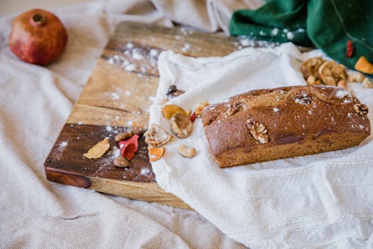 freshly baked muffins with nuts