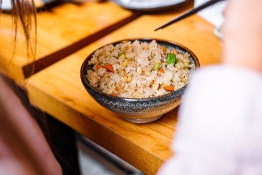 meal prep with vegetables and grains