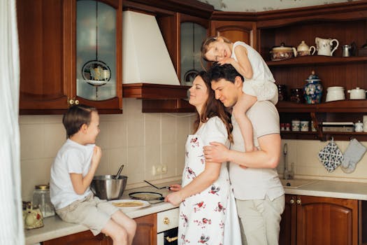 happy cooking in the kitchen