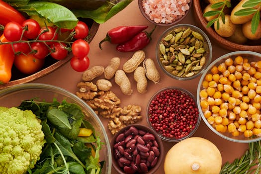 colorful plant-based ingredients