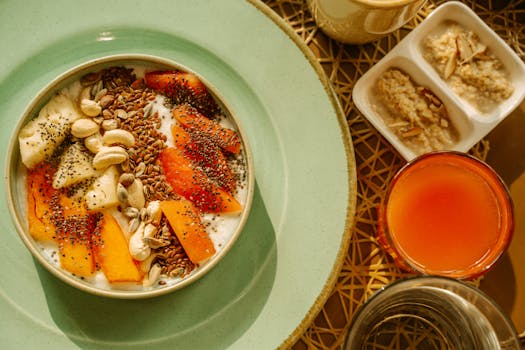 colorful plate of iron-rich foods