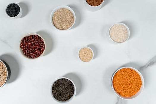 bowl of cooked quinoa with chickpeas