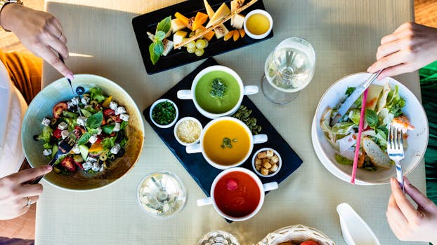 colorful plate with fruits and vegetables