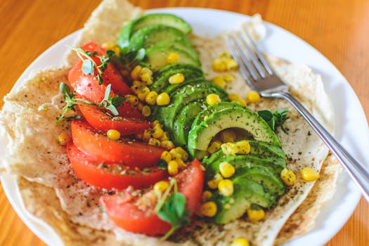 colorful vegan meal