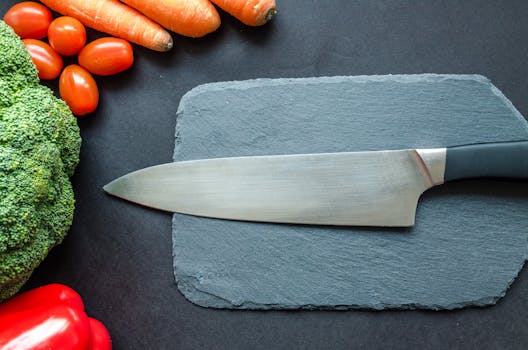 fresh vegetables on cutting board