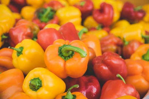 fresh produce at a farmers’ market