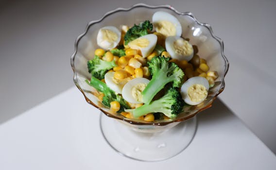 colorful salad bowl with diverse ingredients