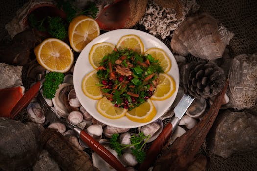 colorful salad with nuts and seeds