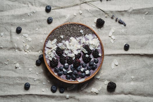 smoothie with plant-based protein powder and fruits