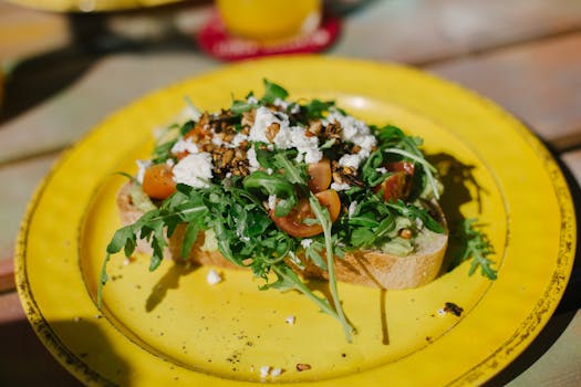 fresh salad with nuts and seeds