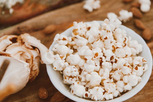 Healthy popcorn snack